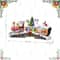 Glitzhome® 20" Lighted Christmas Santa Train Resin Village with Movement and Music